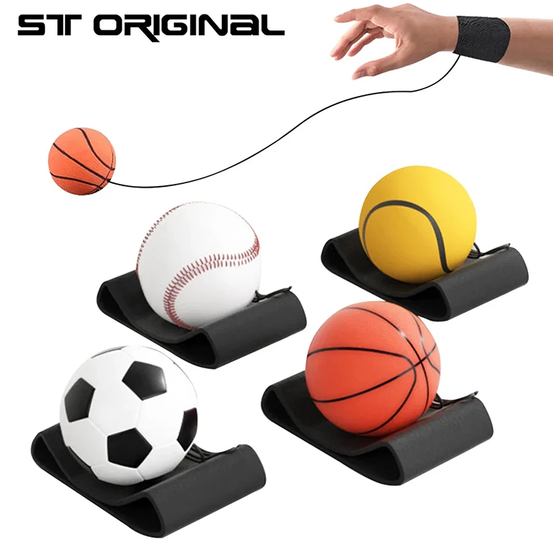 Vráťte špongiu gumové ruky s loptičkou Game Cvičenia s odrážaním elastického športu
