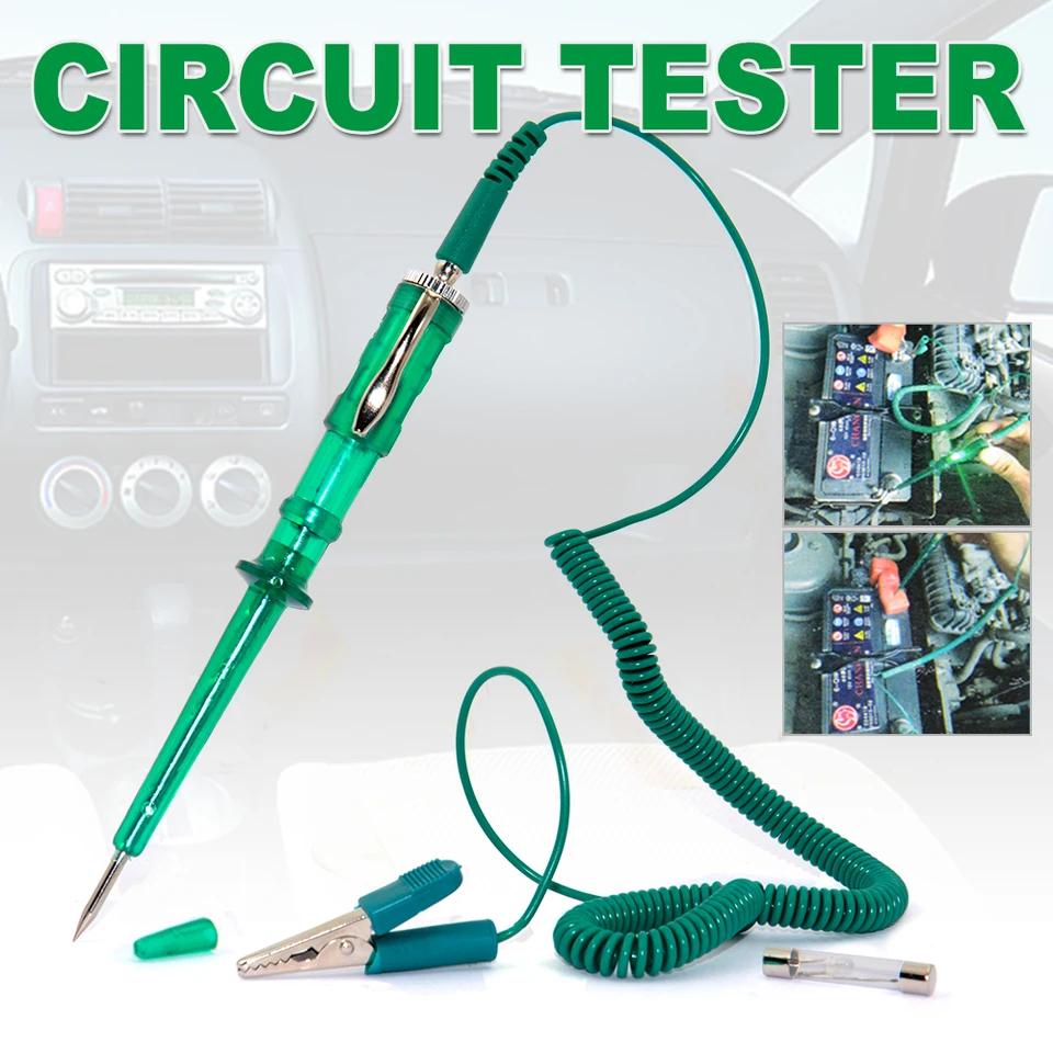 VSTM Tester obvodov automobilov DC 6V 12V 24V napätie automatické meradlo vozidla Testovacie svetlo Automatické svetlo svetla napätie Test detektora pera Detektor meď