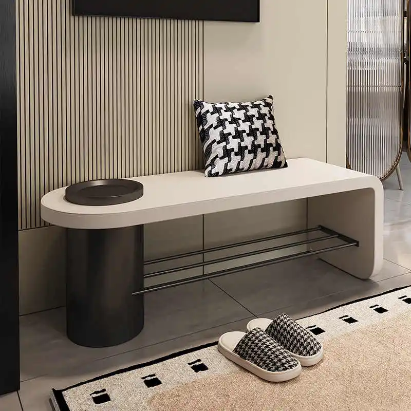 Vstupný stojan na stoličku na stoličku obuv topánky meniaca stolička Stool Storage lavica luxusná spálňa spálne koncová lavica pohovka Footrest Domáca nábytok