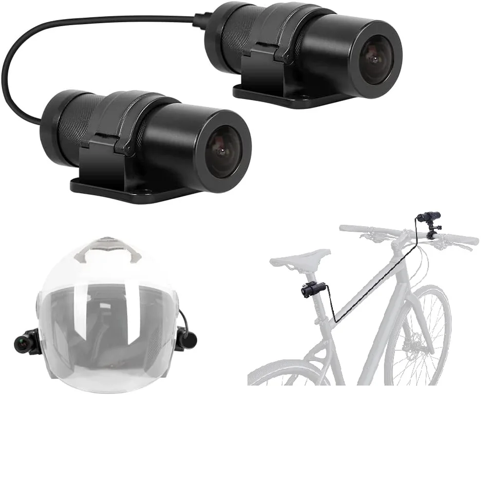 VSysto Dual Lens Motorcycle Motorcycle Bicycle Helma Fotoaparát predný a zadný pohľad 1080p Sport WiFi Sport Camera 150 stupňov nočné videnie