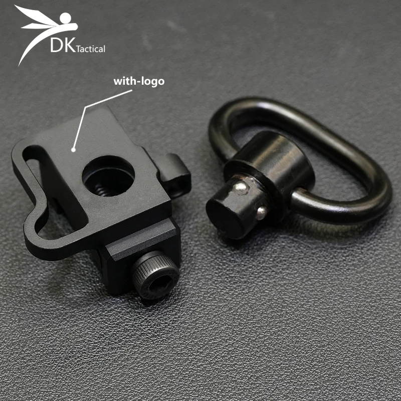 VTAC SLING RÝCHLE TLAČIDLO Uvoľnenie QD SLING SWIVEL MONT FIT 20 mm picatinny Rail Airsoft Ramer Ramer Race Race Strap Single Connect Base