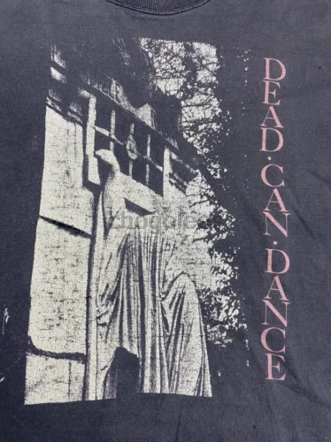 VTG 80s Dead Can Dance Band Tour Tee Treessed Tshirt U2875