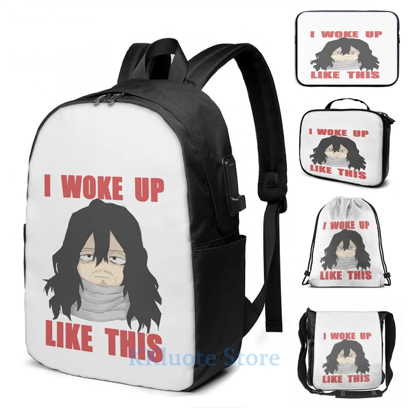 Vtipná grafická tlač Aizawa SHURTA Eraserhead