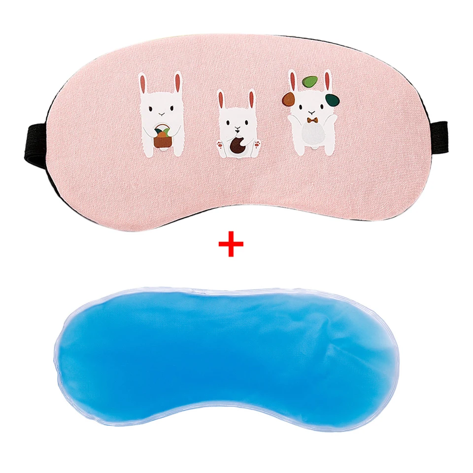 Vtipná karikatúra očná krycia maska ​​Sleeping Creative EyePatch Sleep Sleep Mask Travel Relax Eye Band Aid