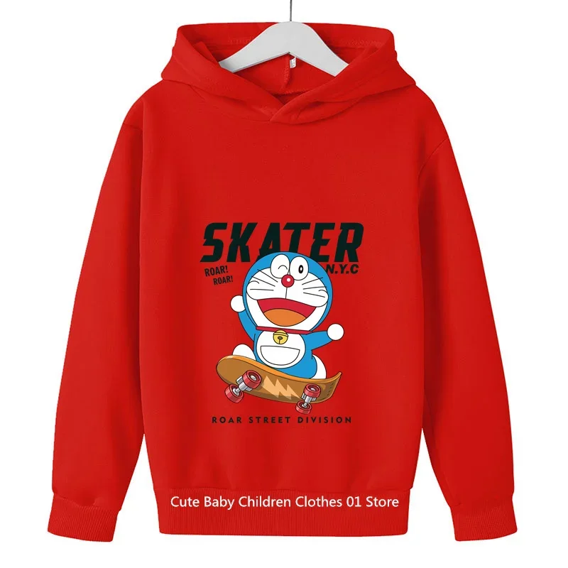 Vtipné 90. roky doraemon mikina deti karikatúra oblečenie dieťa dievča chlapec doraemon mikina mikina mikina baby ležasné top top