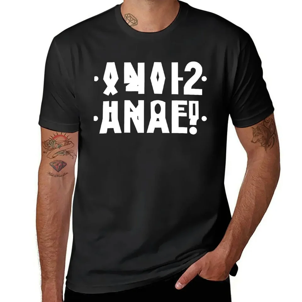 Vtipné análne skryté posolstvo Anal Russian Letter 2021 Reflex Tričko Tops Tops Street Wear Trins pre mužov