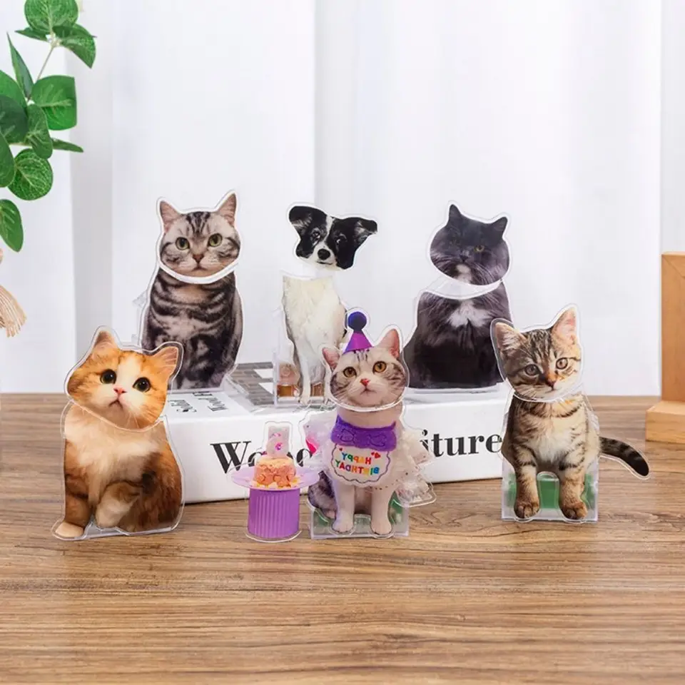 Vtipné auto trasenie hlavy Cat Cat Dog Auto trasenie hlavy Pes trasenie hlavy Akrylové auto trasenie hlavy Ozdobiť