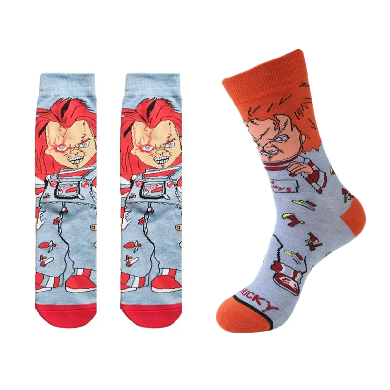 Vtipné Chucky Dospelé pančuchy dobrí chlapci Anime cosplay cartoon Sports Novinka ponožky vianočný festival denné oblečenie