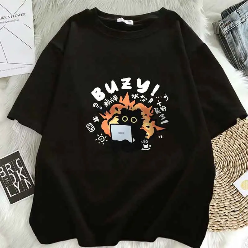Vtipné dámske tričká Sestry krátke rukávy Stabilný štát Zábava Cat Coupt Street Hip Hop Hop Hop Hop Hop Hop Hop Hop Hop Hop Hop Hop Soft Soft Cool Cool Brother Tričká