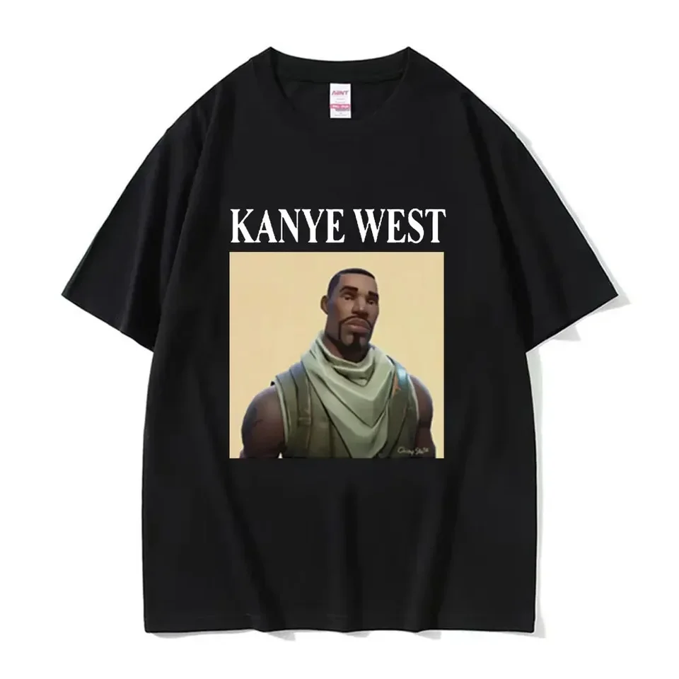 Vtipné Kanye West Meme Tričko Pánske vintage hip hop rapový štýl tričko Men ženy bavlna s krátkym rukávom s vysokým rukávom, tričko Streetwear