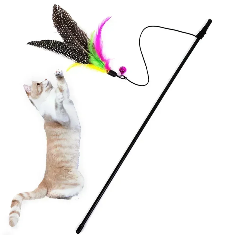 Vtipné mačiatko Cat Cat Interactive Toy Rod s zvonovými a periami hračkami pre mačky Interaktívna hračka Hračky Hračky hračky hračky hračky