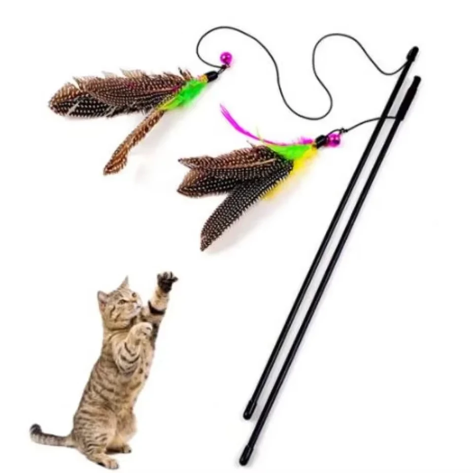 Vtipné mačiatko Cat Cat Interactive Toy Rod s zvonovými hračkami pre mačky Interaktívna hračkár