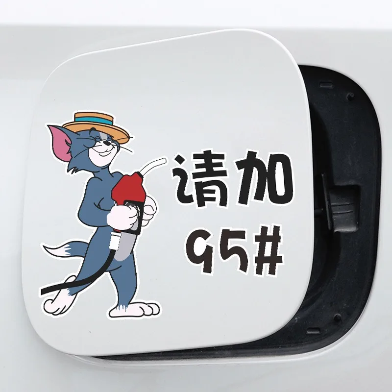 Vtipné nálepky na automobily Palivová nádrž Tom Jerry 92 95 98 Elektrické vozidlo Crewtive Darčeky Nový rok