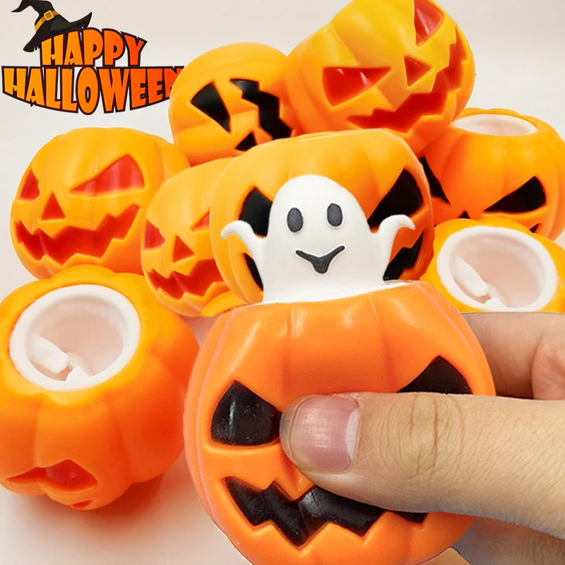 Vtipné tekvica duchovné hračky Dospelé deti Dekompresia hračiek reliéf stres Vent guľa Halloween Party dekorácie prop detské darčeky