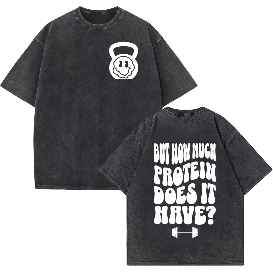 Vtipné telocvičňa Men Men tlače tričká letné móda Vintage vintage umývaný tričko s krátkym rukávom Tričko Unisex Casy Casy Cotton Trshirt Tshirt