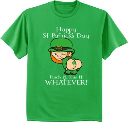 Vtipné tričko St Patrick Day Pánske grafické tričko Leprechaun írske pitie tričko