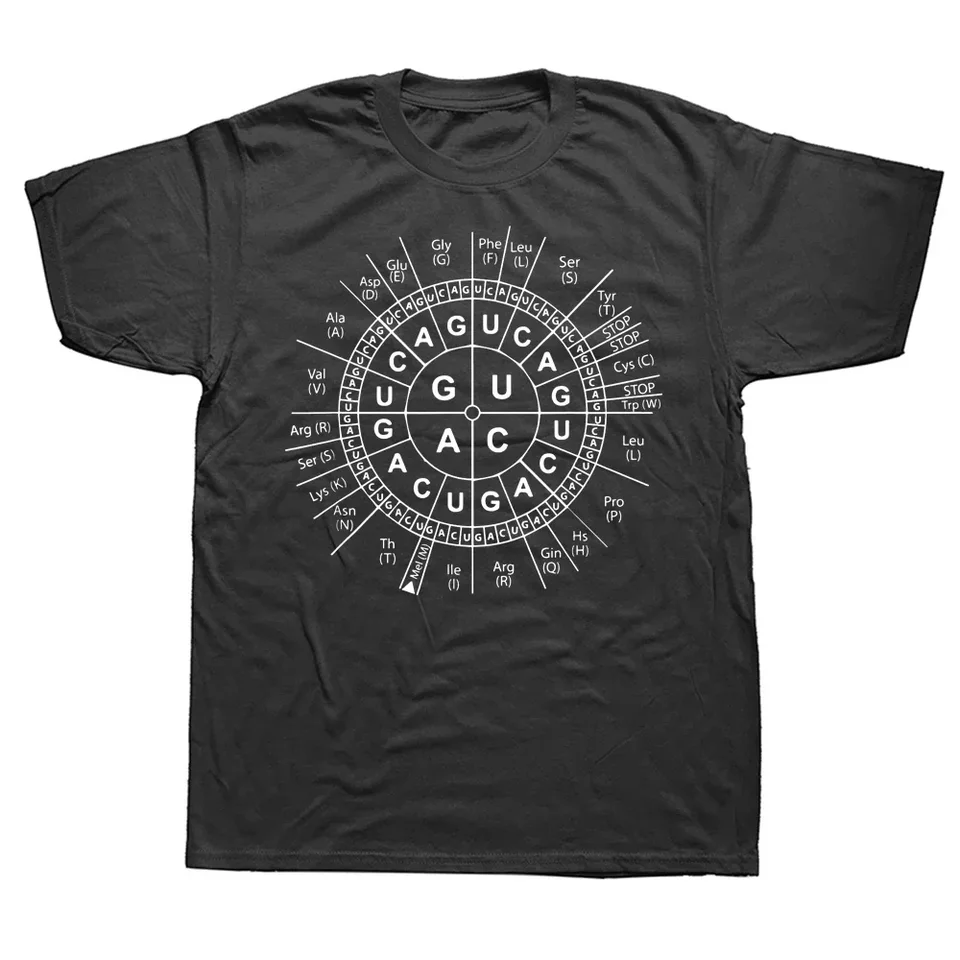 Vtipné úžasné biológia Genetický kód Sun Science Humor T tričká Grafické bavlnené streetwear s krátkym rukávom narodeniny letné tričko