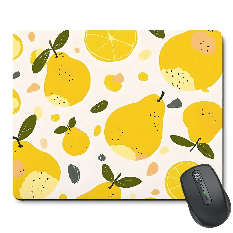Vtipný kreslený ovocný vzor Tlač štvorcových podložiek myši Pohodlné herné herné podložky MousePad Mouse Mat Klávesnica Matky Desk Pad 22x18cm