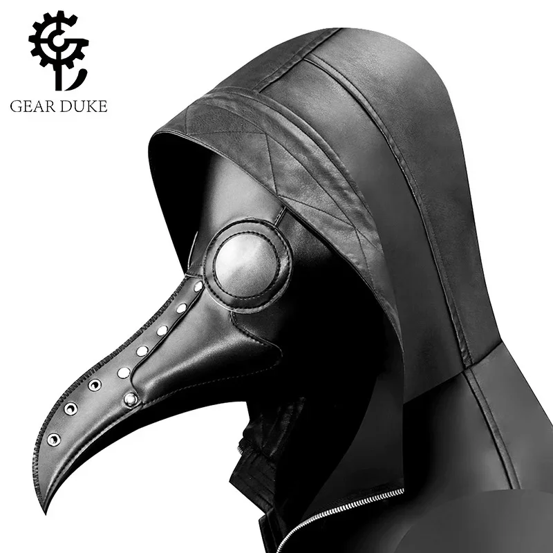 Vtipný latex steampunk mor moru Doktor vtáka maska ​​cosplay dlhý nos halloween maškarádu kostýmové rekvizity