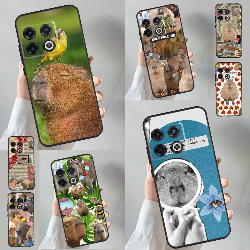 Vtipný prípad Capybara pre OnePlus 8T 10T 9R 10R 12R 11 12 9 10 Pro Nord CE 2 3 Lite CE4 2T N10 N20 N20 Cover