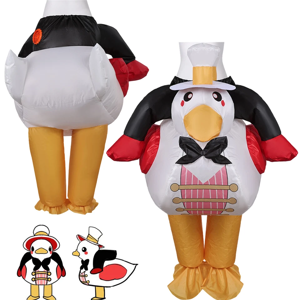 Vtipný pán Duck Duck nafukovací kostým televízia Lucifer Cosplay Fantasy Party Oslava maskot maskot