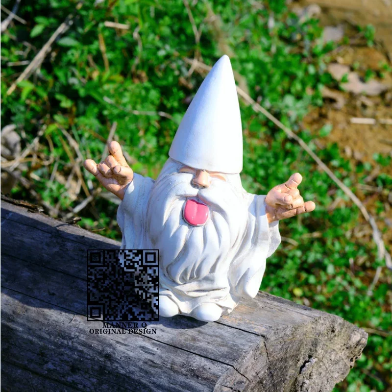 Vtipný trpaslík záhradná socha ozdoby Sprievodca GNOME Soch