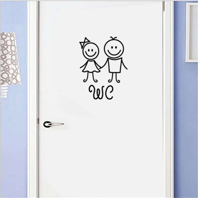 Vtipný vstupný znak WC WALL DECALE STAPKER PRE SHOP OFFICKÁ HOME CAFE HOTEL HOTEL