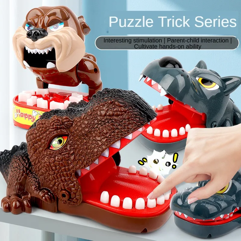 Vtipný žralok Dinosaurus zuby hračky Hračky Bite Finger Prank Hračka Hračka pre dospelých Stres Stres Family Party Tabletop Games Deti Zaujímavý darček