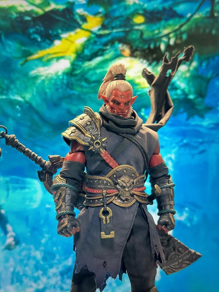 Vtoys vsd006 1/12 Mythology Series Battle Ghost God Asura Red Demon Model 17cm Plne nastavená akčná figúrka fanúšikov hračiek pre deti darček