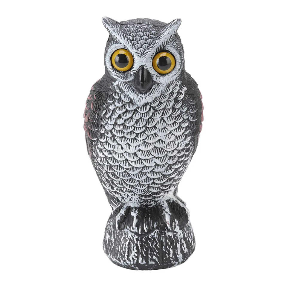 Vták z repelentného sovy Vták z vtáčej strašidelné vtáky Odstraňanie sovy Owl Bird Odstraňujúce záhradné plastové sovy, aby sa vtáky udržali preč vodotesná slnečná slnečná sývka