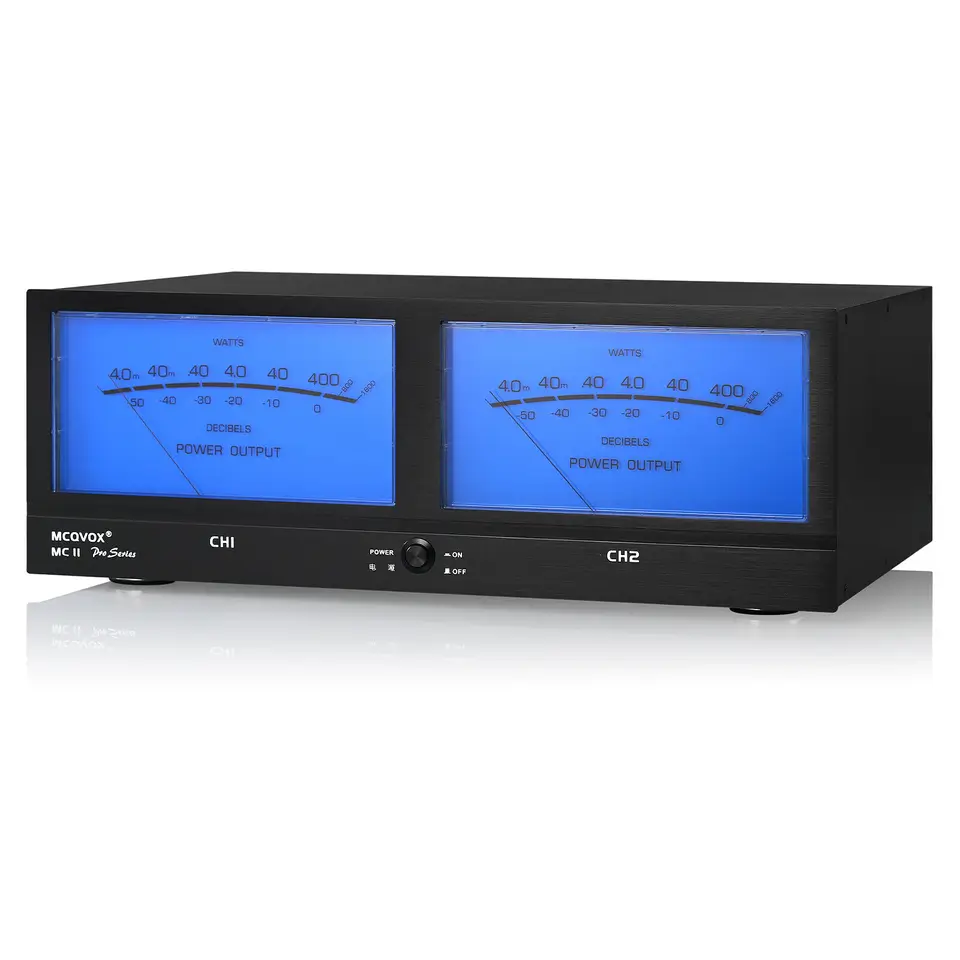 VU Meter Blue Big Audio