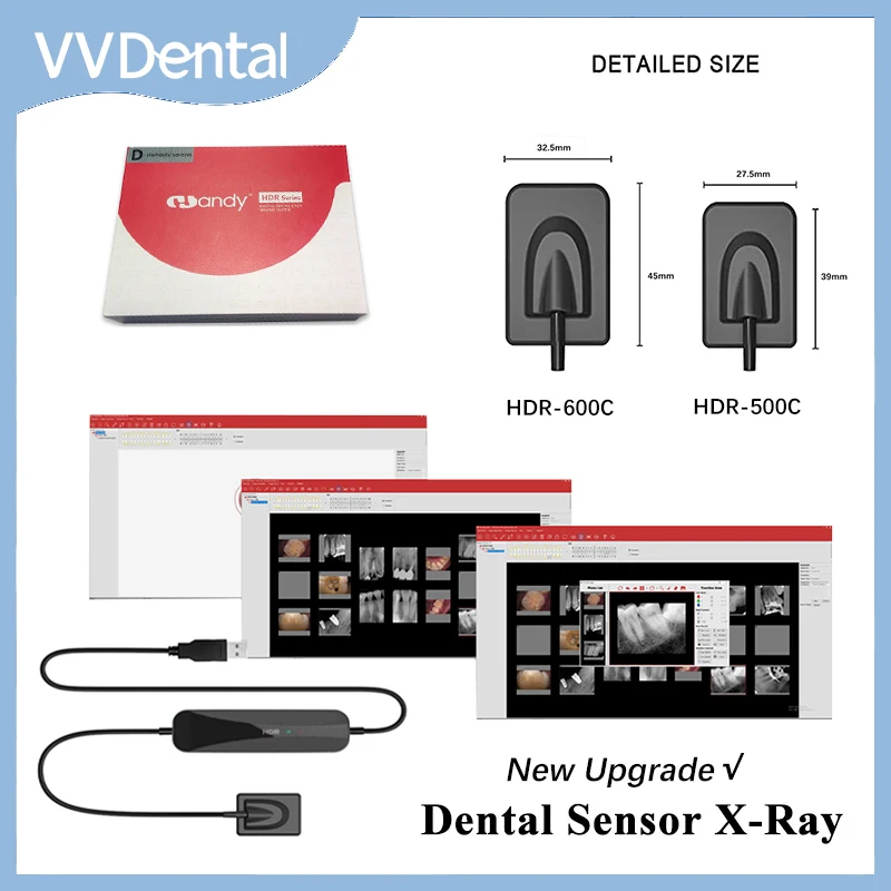 VV Dental RVG senzor röntgenový rádiovisiograf digitálny snímač Intraorálny zobrazovací systém HD Image Handy HDR500C/600C Dentistry Tools