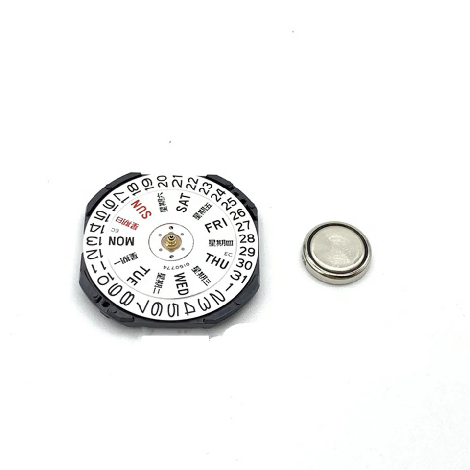 VX43E Quartz Watch Movement s dňom dátumom a batériou pre Seiko 7N43A V343 V348 V743 Y143 Výmena opravných príslušenstiev
