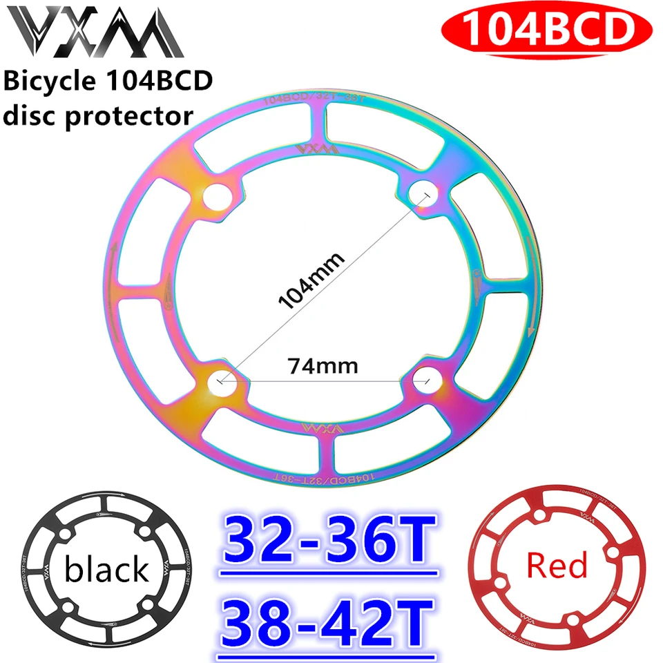 VXM-104BCD prenosový ochranný kryt prenosu bicyklov, remeslo MTB, vysoká kvalita, MTB, časti bicyklov, 32T-36T, 38T-42T, Ligero 104 BCD