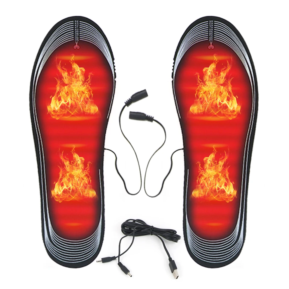 Vyhrievaná stielka pre mužov Ženy Cuttable USB poháňané elektrické vykurovacie topánky vložky Footh Feet Ohriaty na zimné kempingové lyžovanie lezenie