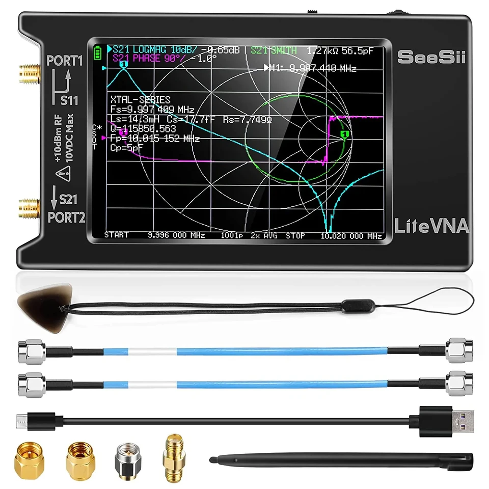 Vylepšená nanovna 50 kHz-6.3 GHz Analyzátor vektorovej siete Analyzátor 4 