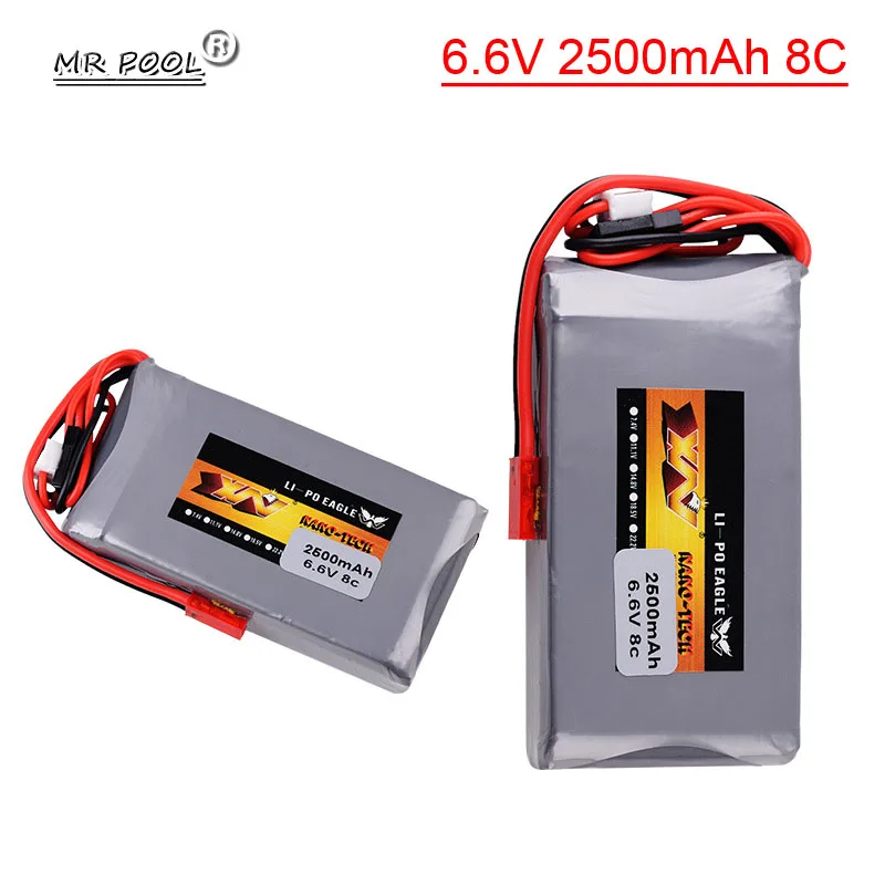 Vylepšené 2S 6,6 V 8c 2500 mAh LifePO4 batéria pre Futaba 14SG 16SZ 18SZ 4PLS T6K RC RADIO M DISTAITOVÉ OVLÁDANIE ČASŤ JST 6.6V BATÉRIA