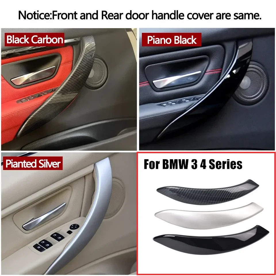 Vylepšené interiérové ​​ťahanie Vnútorného rukoväte vo vnútri panela Výmena pre BMW 3 4 Series M3 M4 F30 F80 F31 F32 F33 F34 F35 F36 F82