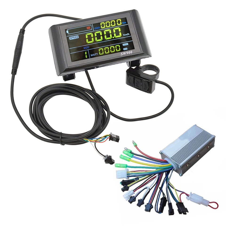 Vylepšite svoje jazdecké zážitky s súpravami SW900 LCD Panel Display Controller pre elektrické bicykle a skútre 36V