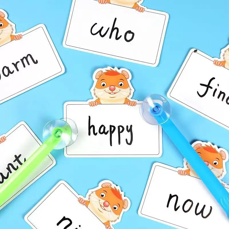 Vymazateľné prázdne karty Rýchlo sa zhodujú s kartami interakcie hry Montessori Educational Toys DIY učebná karta materskej školy výučbové pomôcky