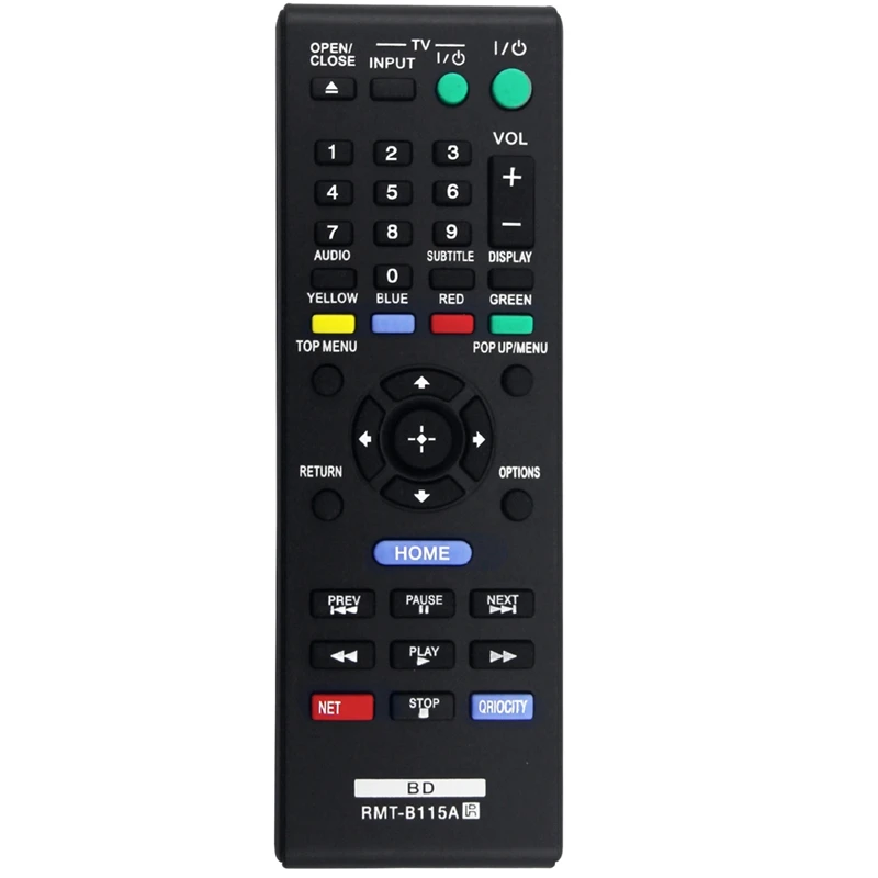 Vymeňte diaľkové ovládanie RMT-B115A pre DVD prehrávač Sony Blu-ray BDP-S480 BDP-580 BDP-S2100 BDP-S380 BDP-S360 BDP-S560