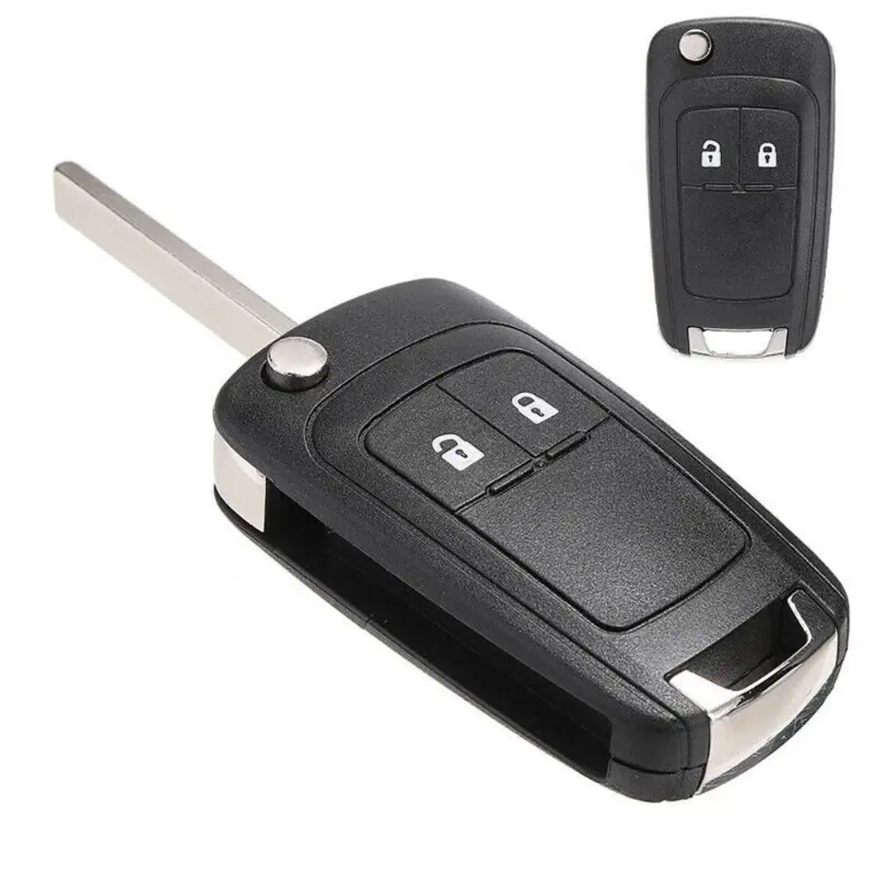 Vymeňte kľúča vzdialené puzdro FOB pre Chevrolet pre Cruze 10-13 Orlando 3 Tlačidlo Výmena preklopenia Flip Slock Drimote Car Key Shell