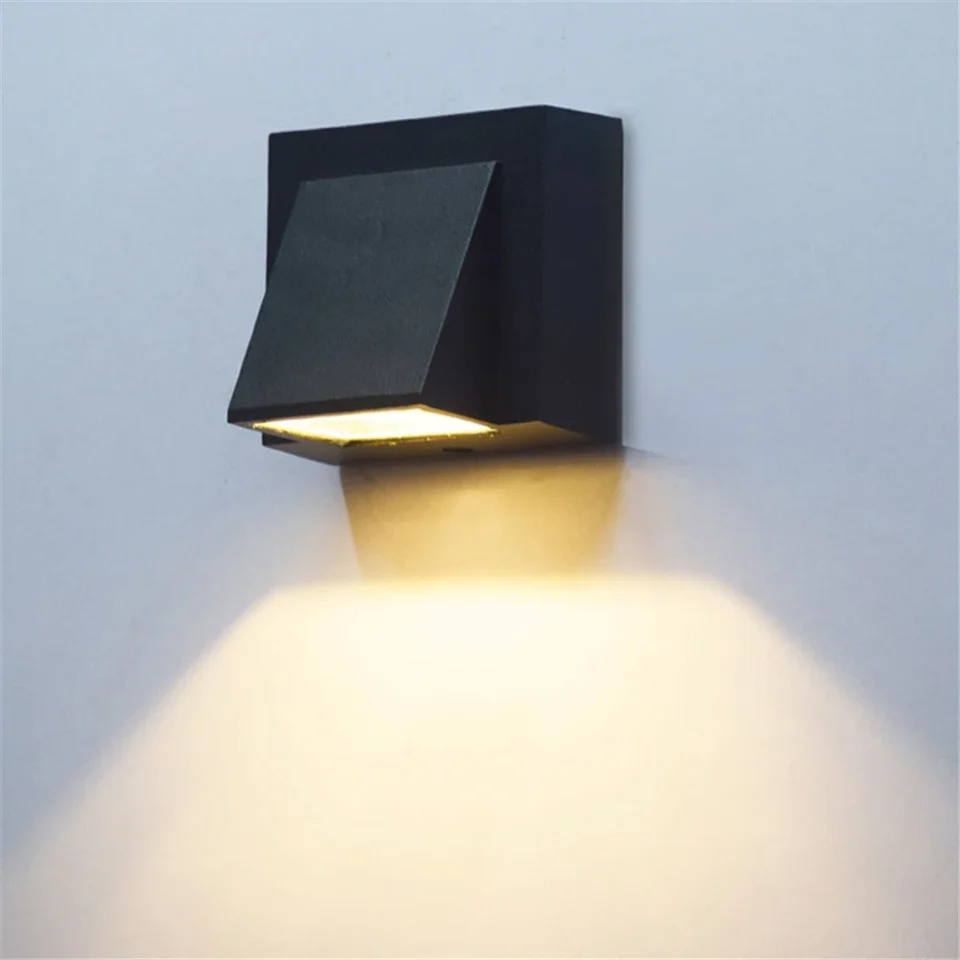 Vynikajúci dizajn LED nástenná lampa Single Head 5W 10W COB veranda nástenná nástenná stena Svetlo svetlo vnútorná vonkajšia krajina osvetlenie AC110 220V
