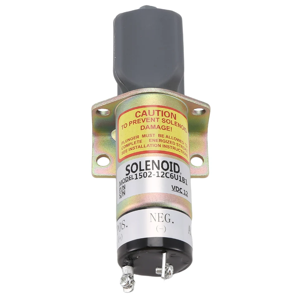 Vypnutie paliva Solenoid 1502-12C6U1B1 12V SOLOFF SOLENOOD pre sériu motorov Perkins T6.3544 4.108 1502-12C6U1B1S1