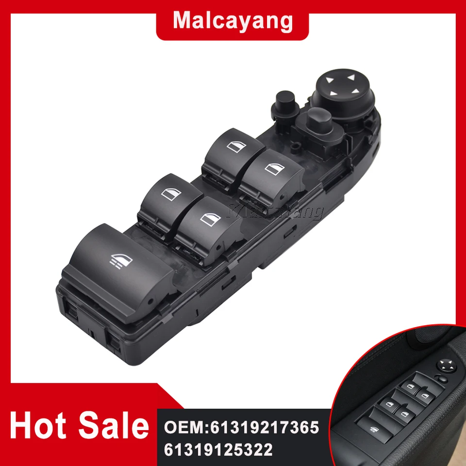 Vypínač prepínača okna nového vozidla Auto 61319125322 61319132181 Fit for BMW 3 Series E90 E91 E92 E93 61319217365