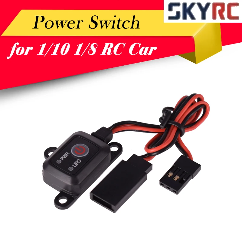 Vypínač SkyrC zapnutý/vypnutý MCU riadená batéria LiPo NiMH pre 1/10 1/8 RC Car Helikoptéra