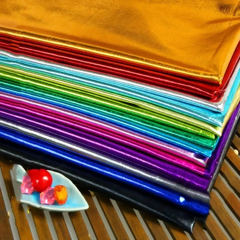 Vysoko elastická látka Lycra pre scénické kostýmy, tkanina spandex, zlatá tkanina, tkanina, 150x100 cm
