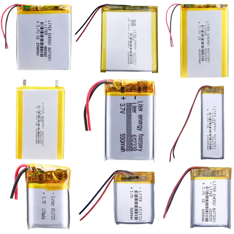 Vysoko kapacita 3,7 V 652540 lítium polymérna batéria pre DIY elektroniku: MP3, DVD rekordér, GPS a ďalšie