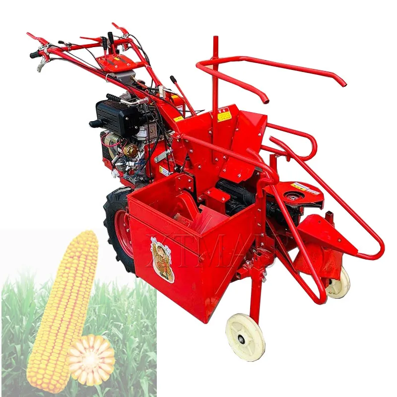 Vysoko kapacita kukurica kombinujte Harvester Malý chôdza traktor kukuričný reaper ryžová pšenica kukurica žrebok žreb