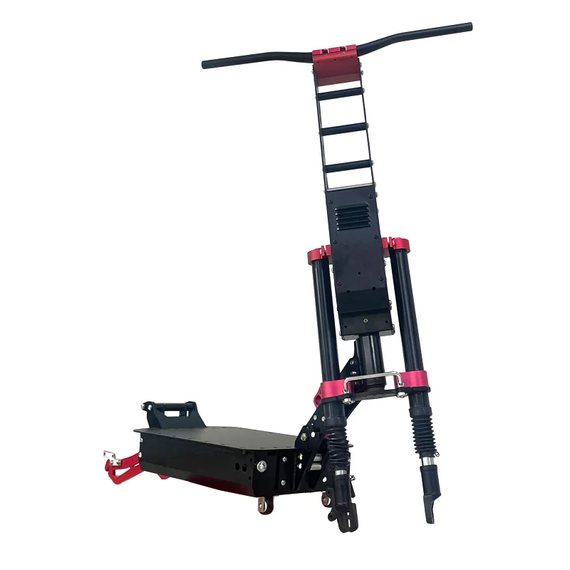 Vysoko kvalitná 13 /14 palcová elektrická skúter Rám hliníková zliatina Open150 mm Esooter Body Diely Hydraulické zavesenie pre voľný štýl